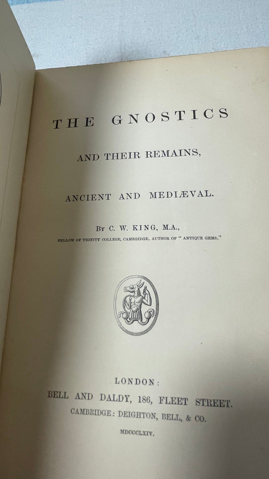 1864. C.W. King. The Gnostics and Their Remains Ancient and Medieval.