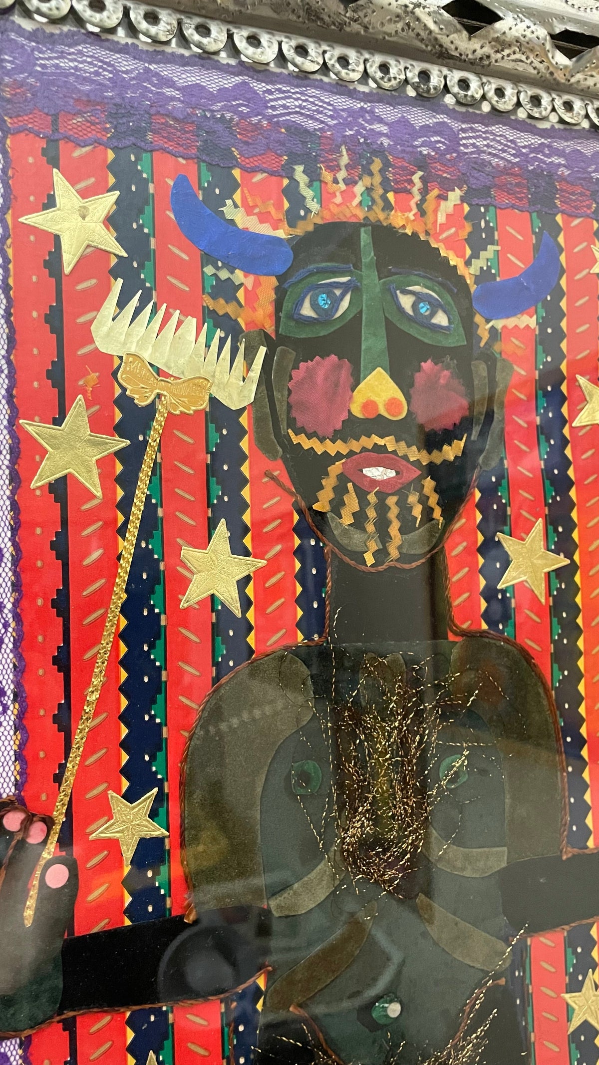 Rodolfo Morales — Untitled — Devil imagery mixed-media collage — supplied photograph 2