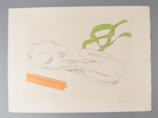 Man Ray — Therese, 1971 — Signed Color Etching and Aquatint, H.C. XVIII/XXV — historical auction photograph 2