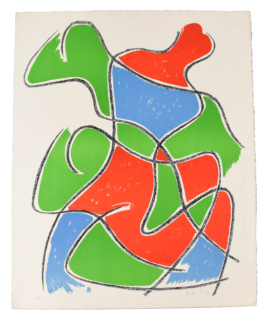 Man Ray — Tre Figure, 1968 — Signed Color Lithograph, E.A. Artist’s Proof — historical auction photograph 2