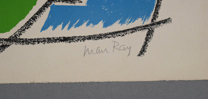 Man Ray — Tre Figure, 1968 — Signed Color Lithograph, E.A. Artist’s Proof — historical auction photograph 3