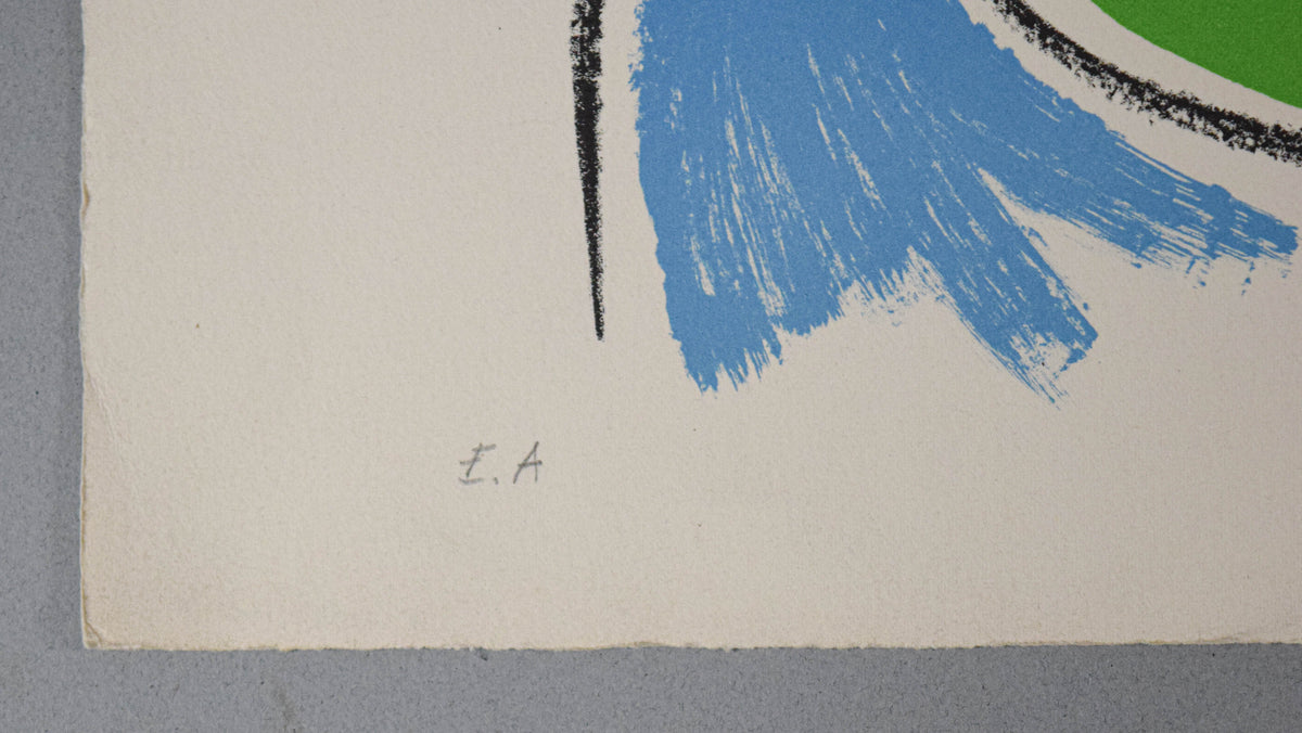 Man Ray — Tre Figure, 1968 — Signed Color Lithograph, E.A. Artist’s Proof — historical auction photograph 4