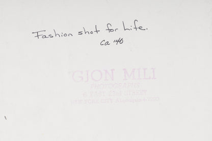 Gjon Mili — Four fashion photographs for Life magazine, 1941 — historical auction photograph 6