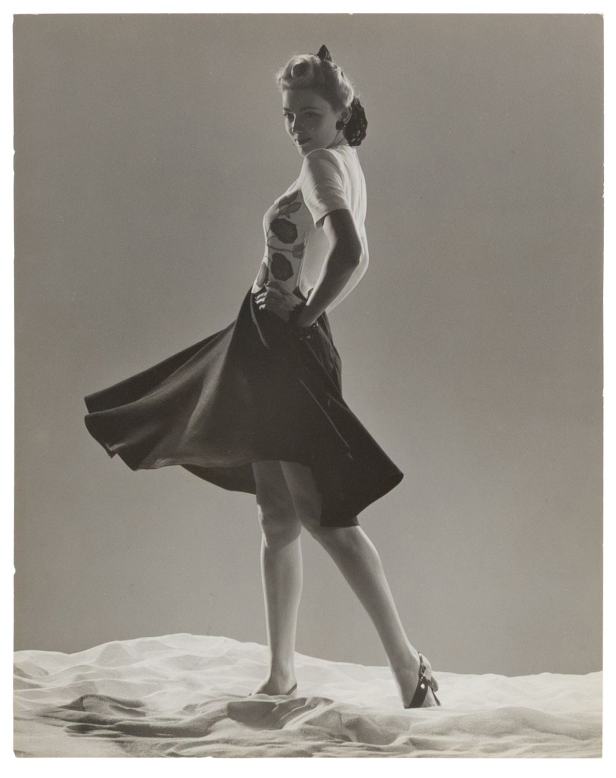 Gjon Mili — Four fashion photographs for Life magazine, 1941 — historical auction photograph 4