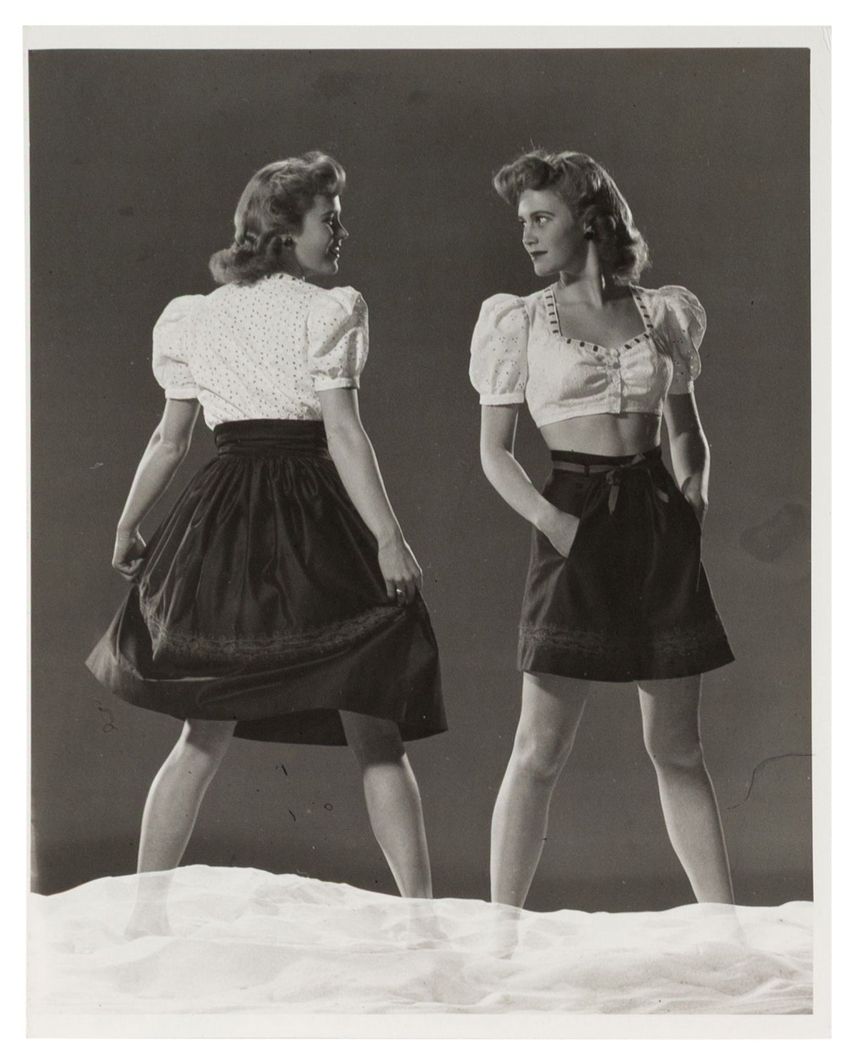 Gjon Mili — Four fashion photographs for Life magazine, 1941 — historical auction photograph 2
