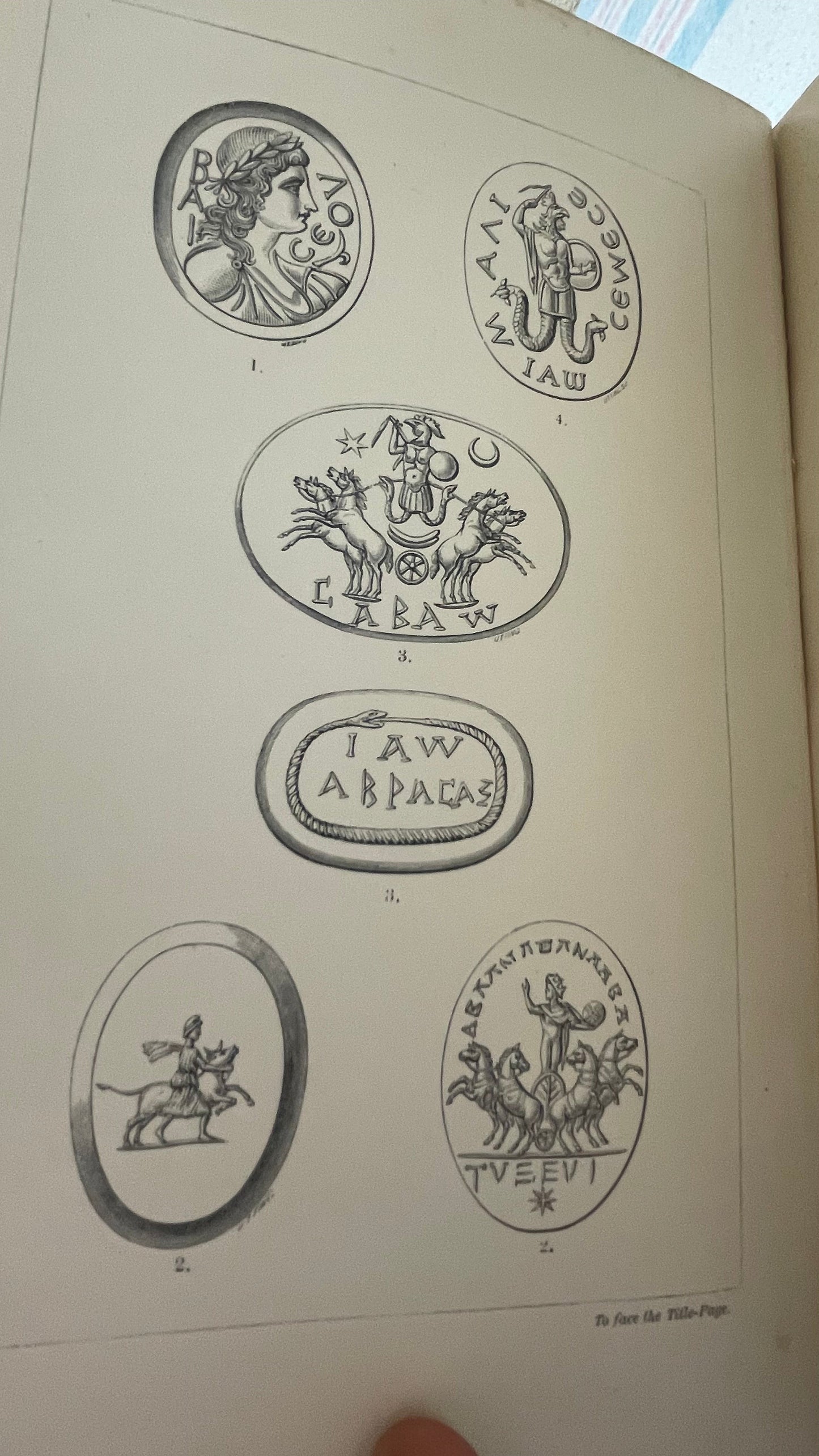 1864. C.W. King. The Gnostics and Their Remains Ancient and Medieval.