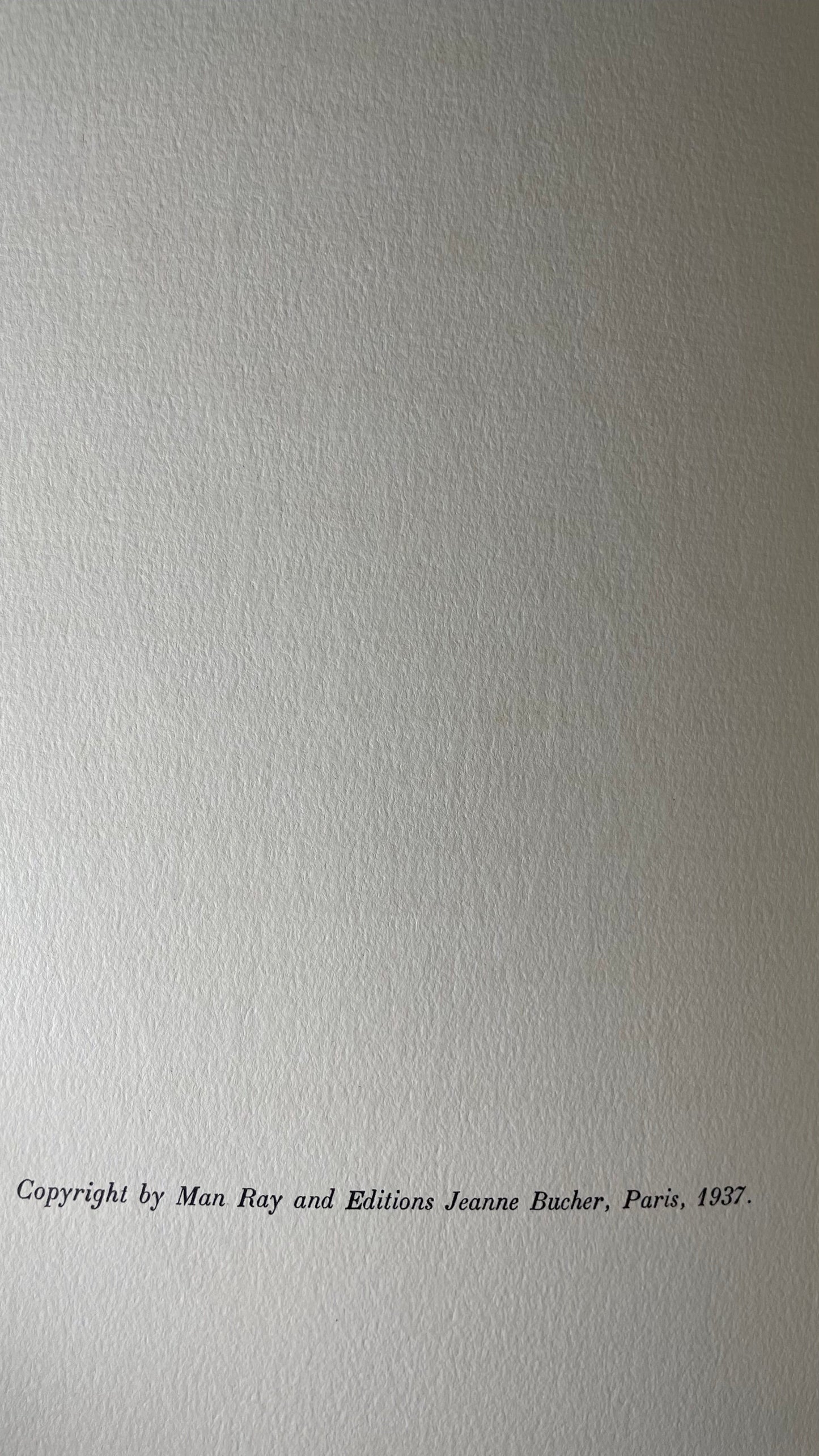 1937. Man Ray. Paul Eluard. Les Mains Libres