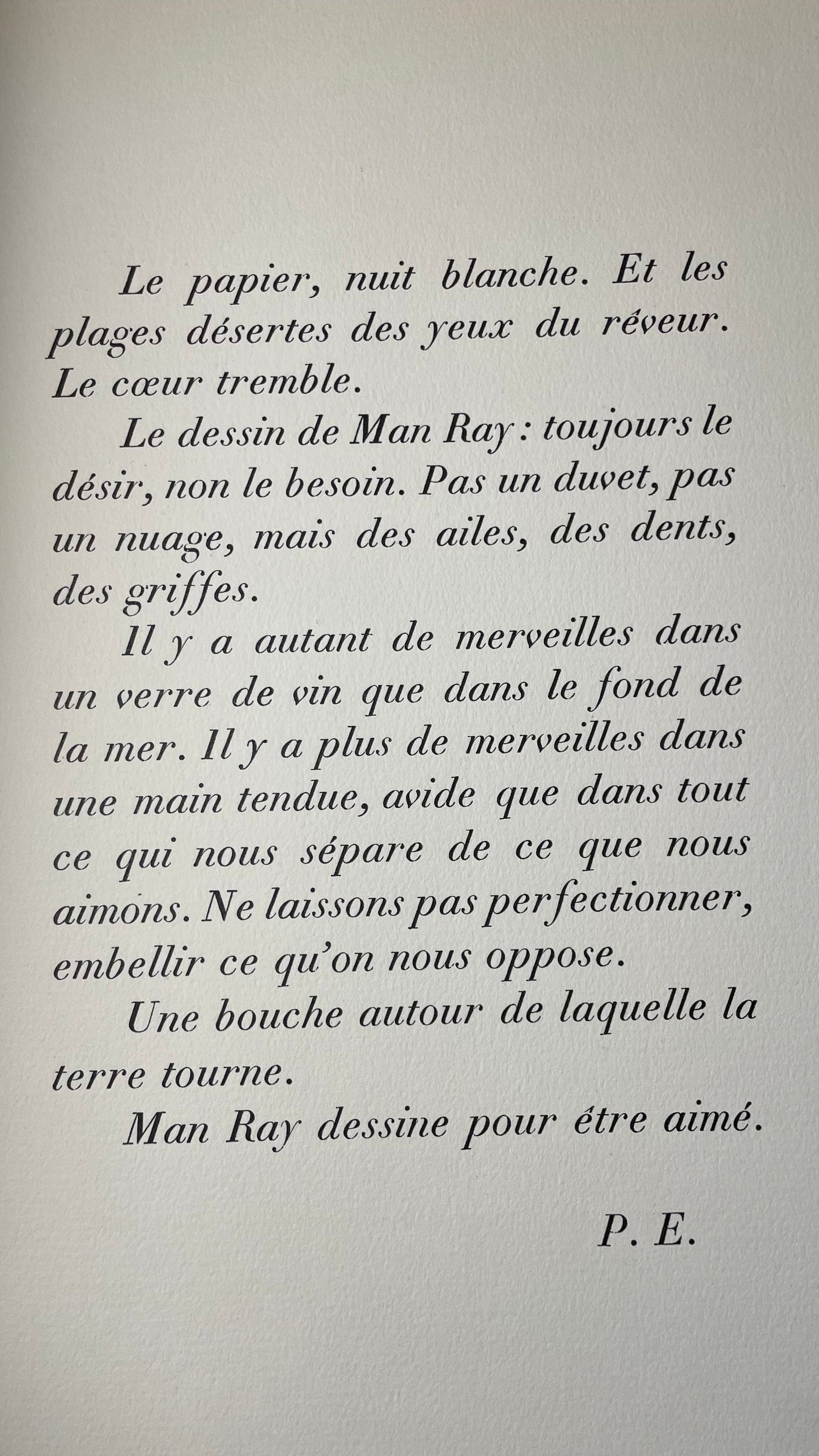 1937. Man Ray. Paul Eluard. Les Mains Libres
