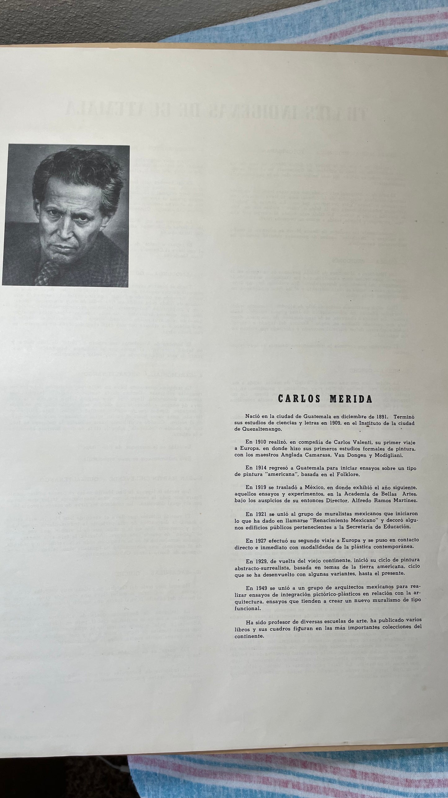 c. 1940. Carlos Merida. Trajes Indigenas de Guatemala: 10 Laminos a Color Par Carlos Merida.