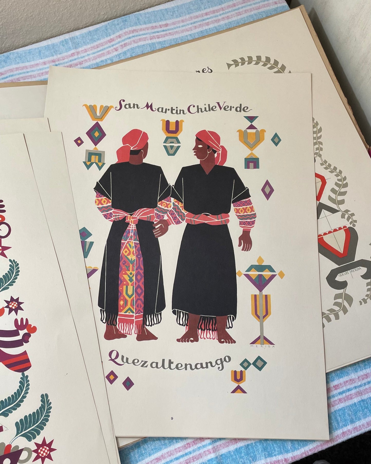 c. 1940. Carlos Merida. Trajes Indigenas de Guatemala: 10 Laminos a Color Par Carlos Merida.