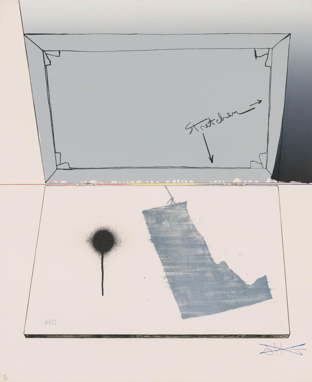 Jasper Johns — Fragment — Hinged Canvas (G. 288), 1971 — No. 8/69 — supplied photograph 1
