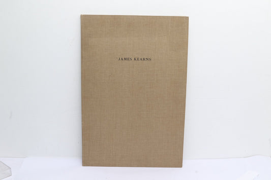 Tan portfolio cover for James Kearns's The Performers, with the artist's name printed at center.
