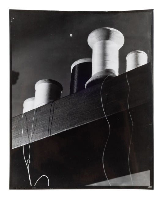 Anton Bruehl — Five photographs — Spools, Peter Lorre, and other works — historical auction photograph 2
