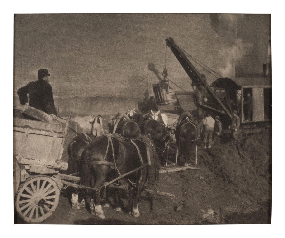 Alfred Stieglitz — The Swimming Lesson and Excavating–New York — Camera Work photogravures, 1911 — historical auction photograph 2