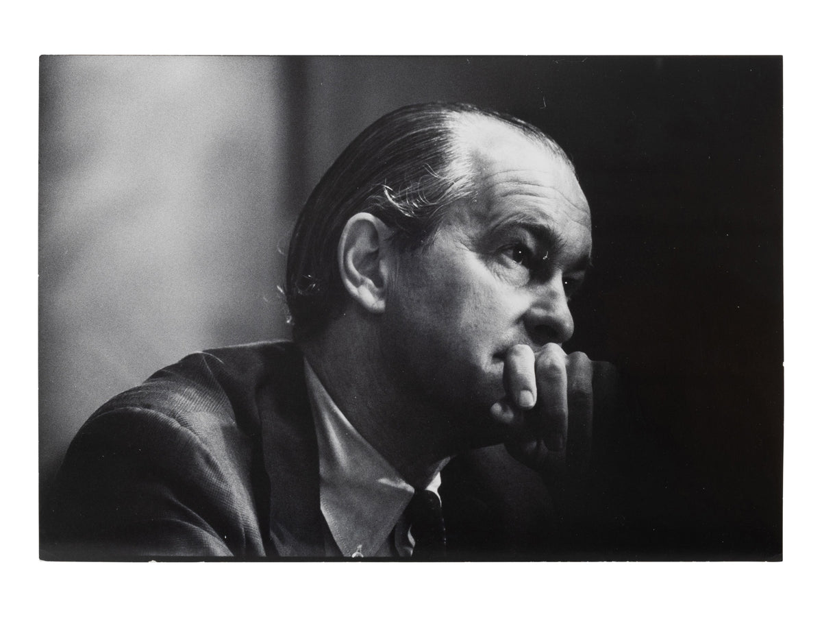 Gjon Mili — Richard Helms at the Watergate hearings, 1973 — historical auction photograph 1