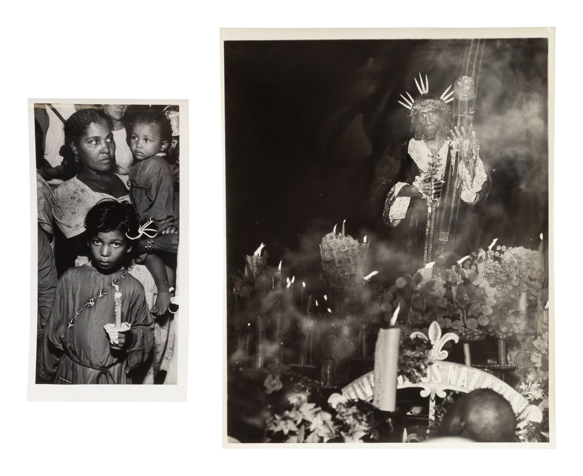 Sid Grossman — Black Christ — Two gelatin silver photographs — historical auction photograph 1