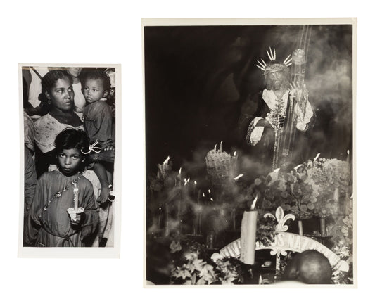 Sid Grossman — Black Christ — Two gelatin silver photographs — historical auction photograph 1