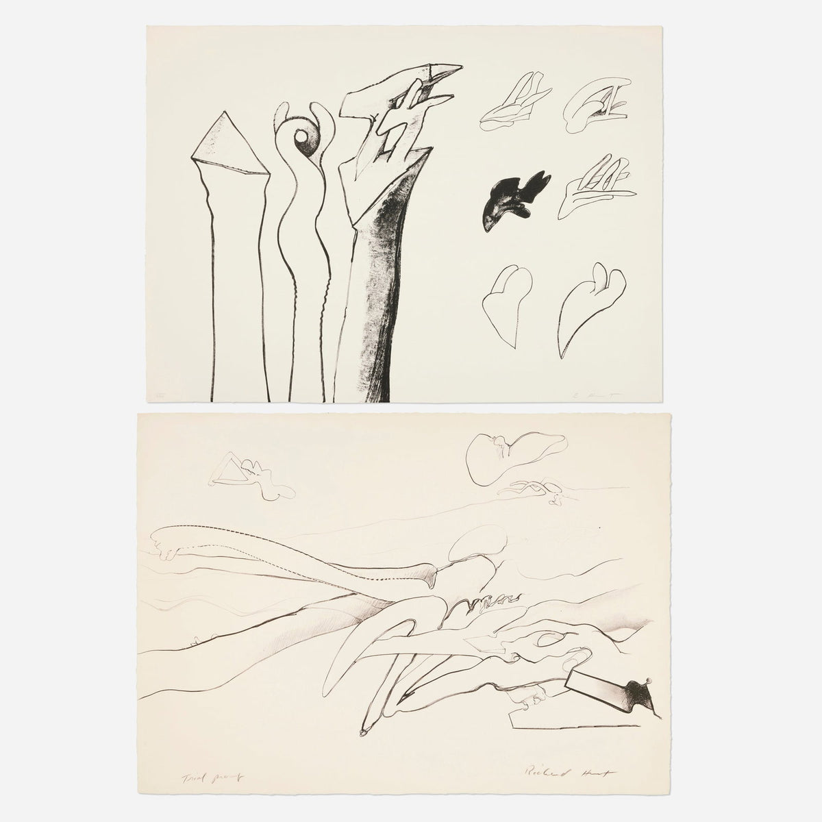 Richard Hunt, Untitled, two-work group, first work
